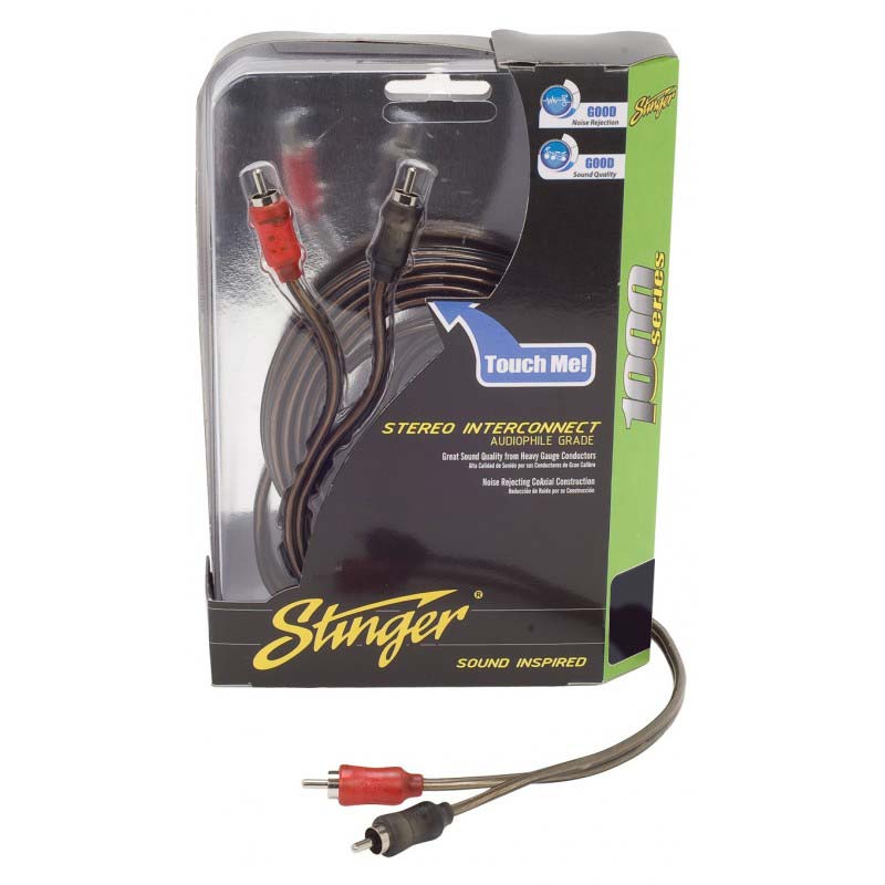 STINGER 1.5FT 1000 SERIES 2CH COAXIAL RCA