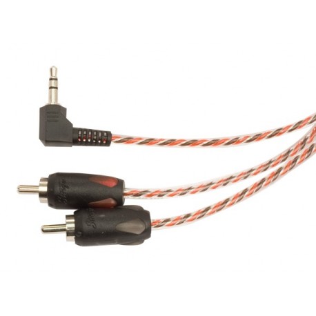 STINGER 4000 SERIES 3.5MM TO RCA WITH RIGHT ANGLE 6FT