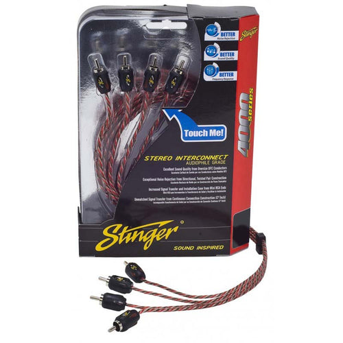 STINGER 17FT 4000 SERIES 4 CHANNEL RCA'S DIRECTIONAL TWISTED