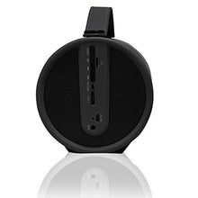 Axess Black Portable Bluetooth IndoorOutdoor 2.1 HiFi Cylinder Loud Speaker with BuiltIn 4 Inch Sub