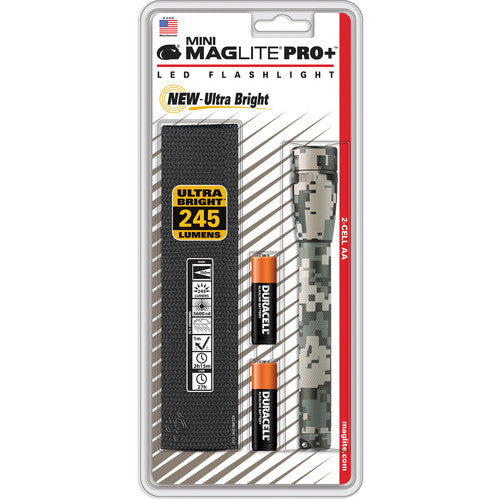 MAGLITE 2 CELL AA MINI  LED PRO PLUS FLASHLIGHT UNIVERSAL CAMO PATTERN