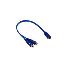 STINGER RCA Y 2F-1M BLUE INTERCONNECT