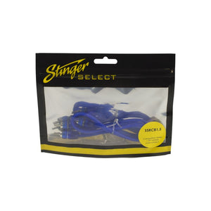 STINGER 1.5FT BLUE COMP SERIES TWISTED RCA