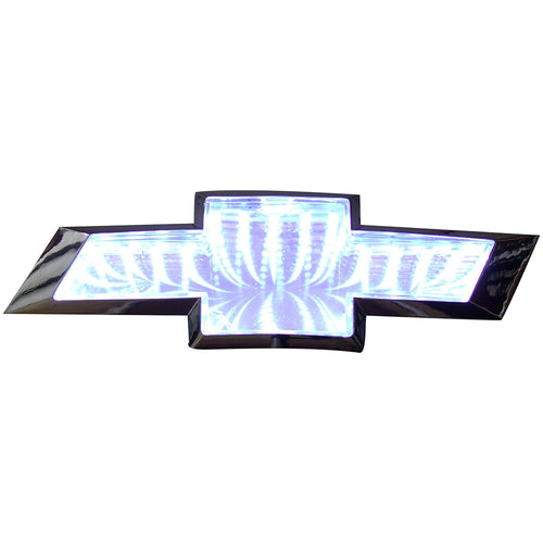 Street Vision Chevy 3D Logo Badgeâ€”White