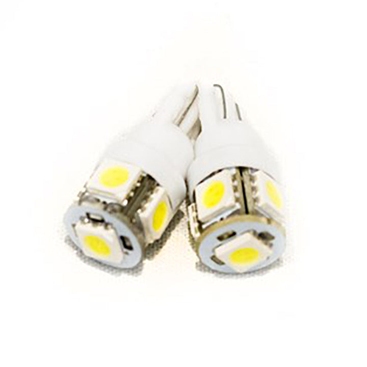 Street Vision T10 5050 LED 5 Chip Bulbs-White*PAIR*