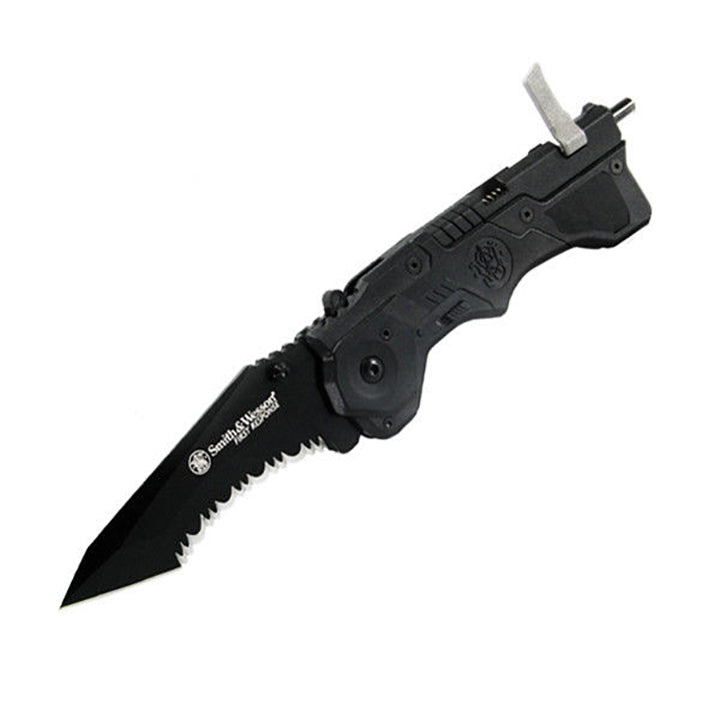 Smith & Wesson 1st Response MAGIC Assisted Opening Liner Lock Folding Knife & Rescue Tool