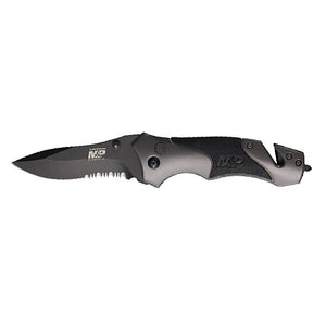 S&W Military & Police SWMP8BS Plunge Lock Folding Knife Partially Serrated