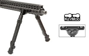 UTG Recon Flex KeyMod Bipod Matte Black Cent. Ht. 8.0 Inch-11.8 Inch