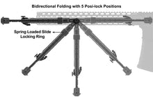 UTG Recon Flex KeyMod Bipod Matte Black Cent. Ht. 8.0 Inch-11.8 Inch
