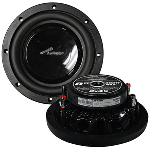 Audiopipe 8" Shallow Mount Woofer 300W Max 4 Ohm DVC