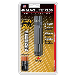 MAGLITE  XL50 3CELL AAA LED FLASHLIGHT GRAY